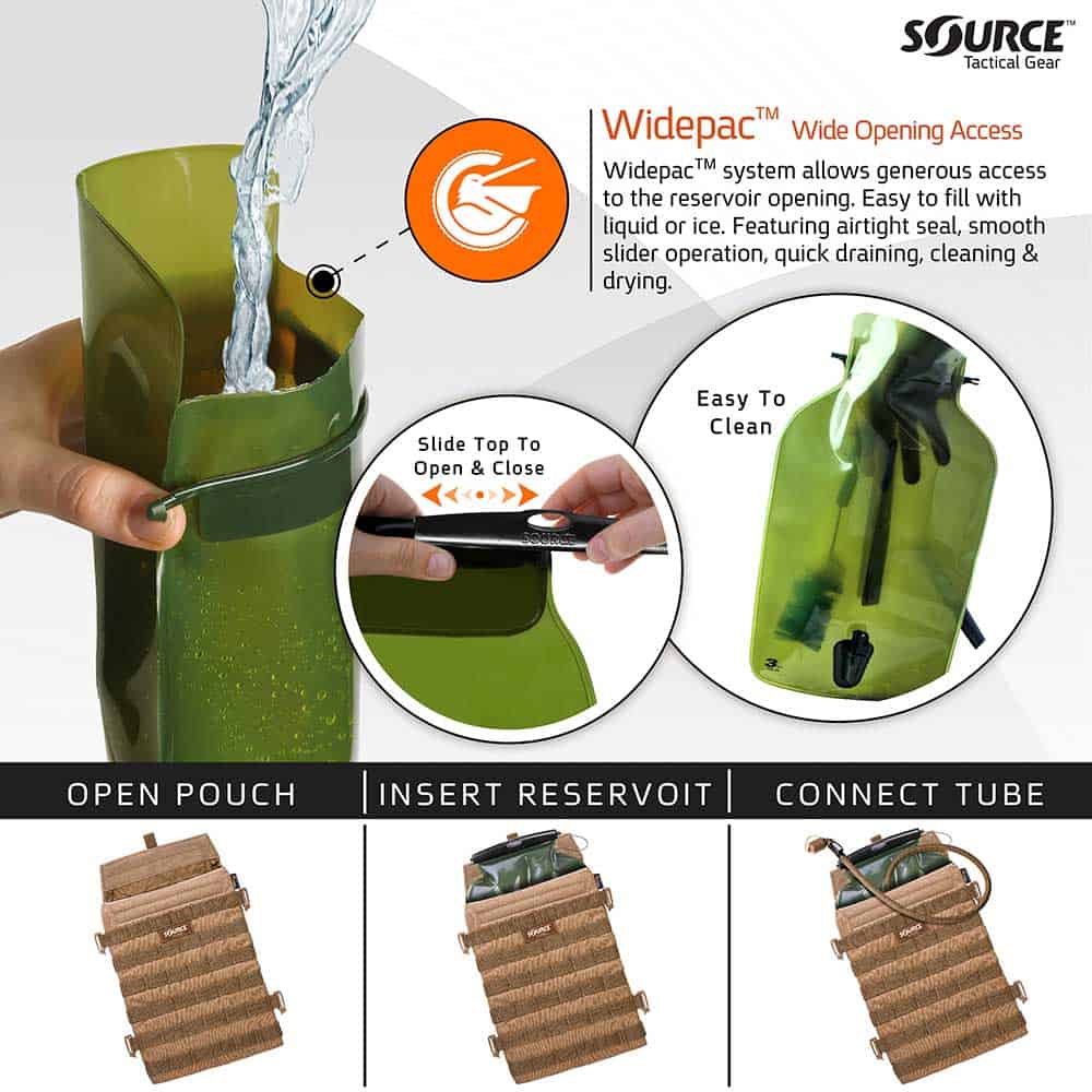 Razor | Low Profile MOLLE Hydration Pouch | 3L (100 oz.)