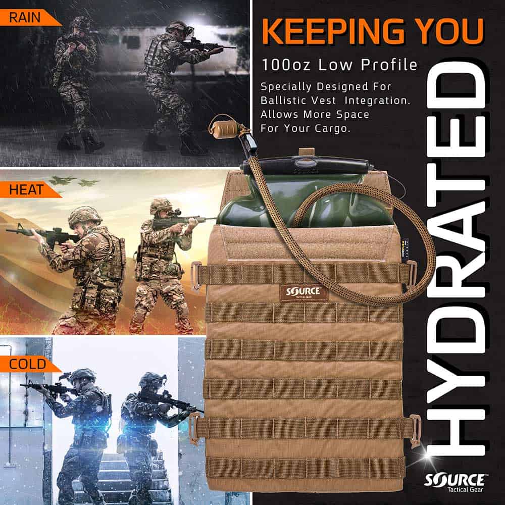 Razor | Low Profile MOLLE Hydration Pouch | 3L (100 oz.)