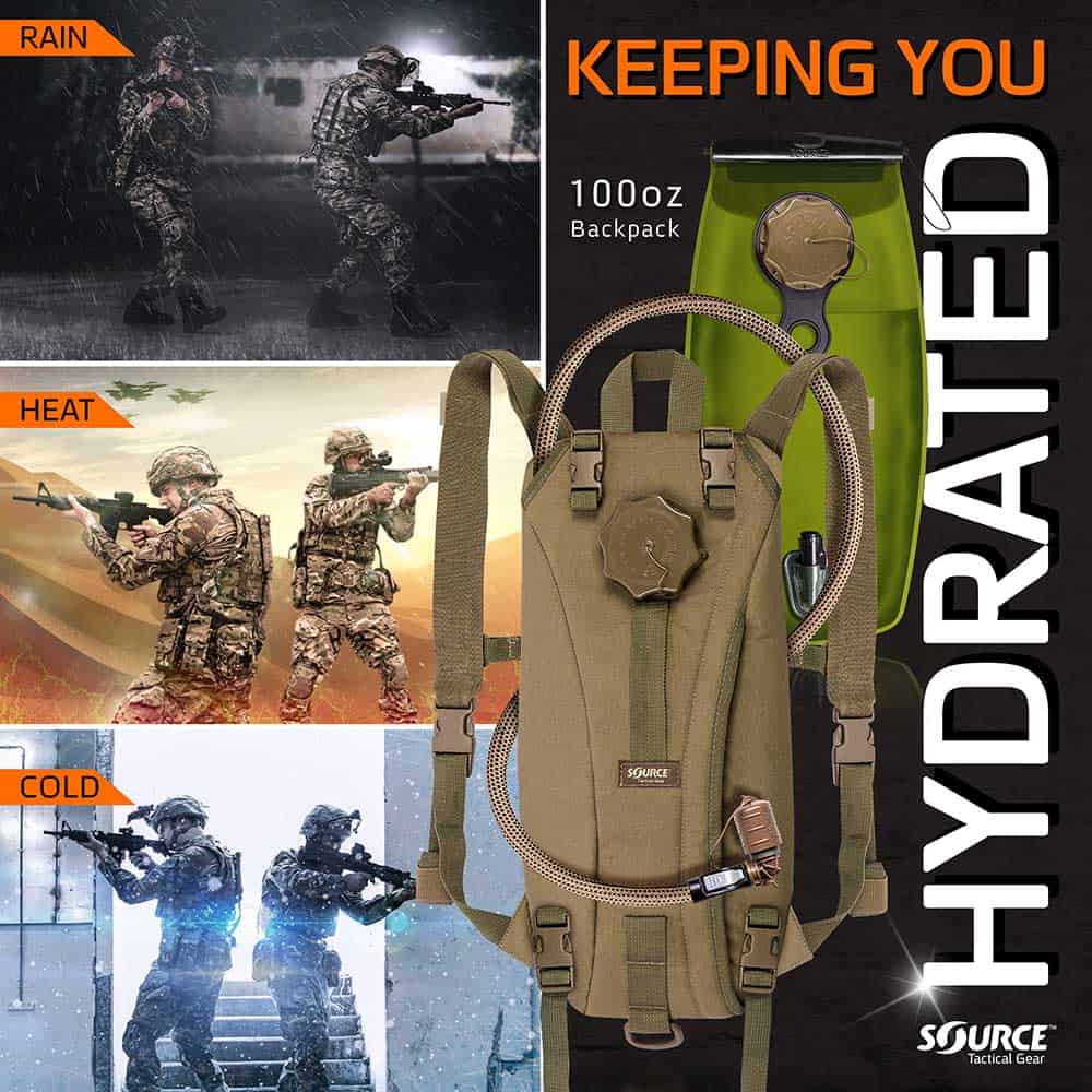 Tactical | Hydration Pack | 3L (100 oz.) / 2L (70 oz.)