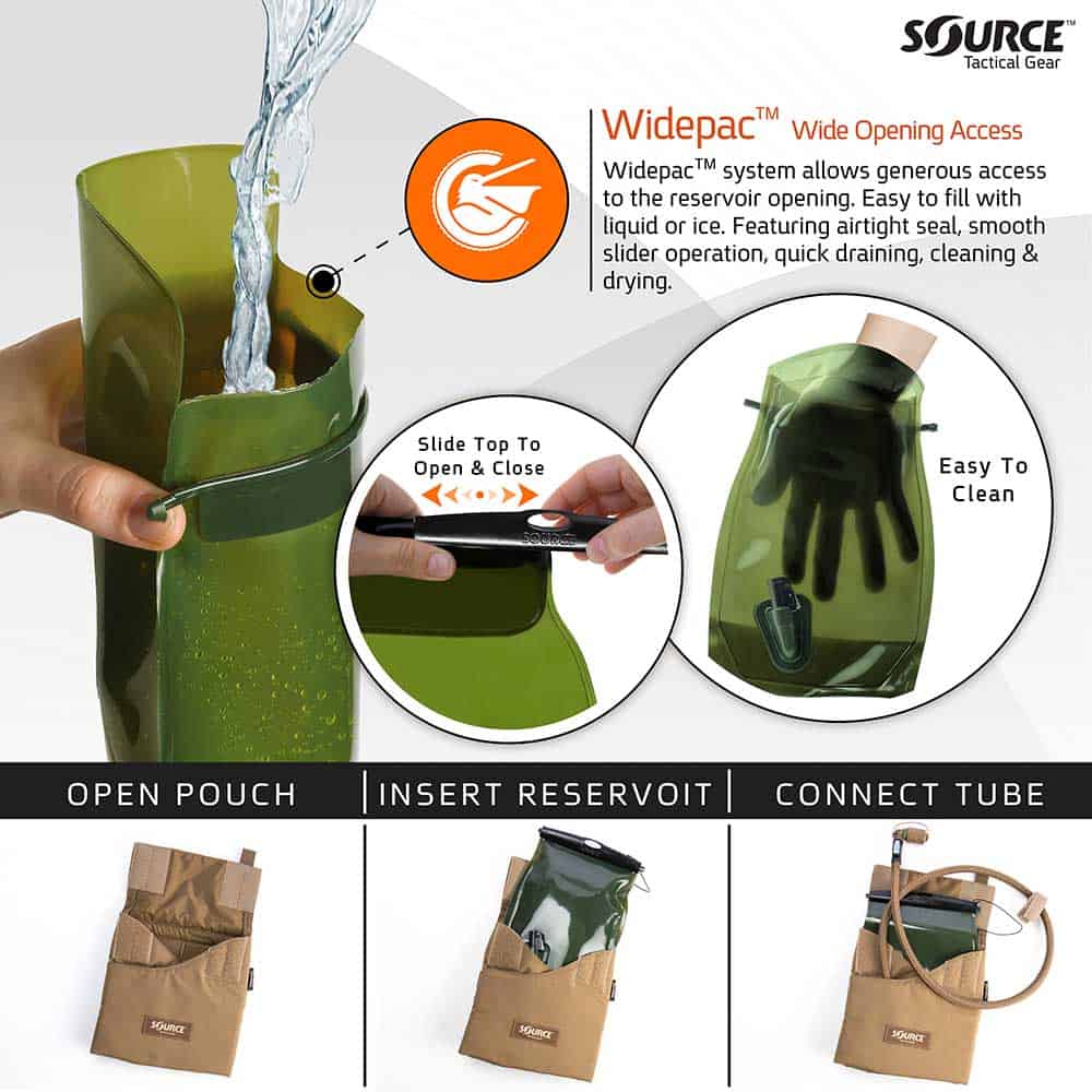 Kangaroo Pouch | Tactical Hydration Pack | 1L (32 oz.) - Image 5